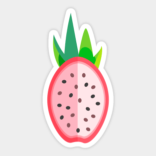 Dragon Fruit Halved Sticker